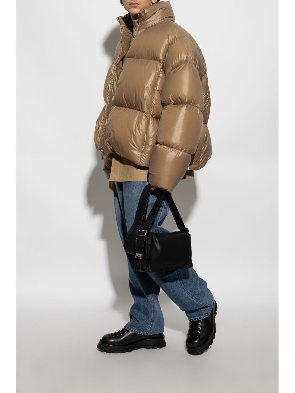 Men Down Jackets Maison-Kitsune Jil Sander feather-down Jacket Brown