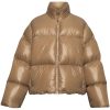 Men Down Jackets Maison-Kitsune Jil Sander feather-down Jacket Brown