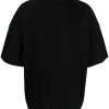 Jil Sander short-sleeved Cotton T-shirt Black Maison-Kitsune Men T-Shirts