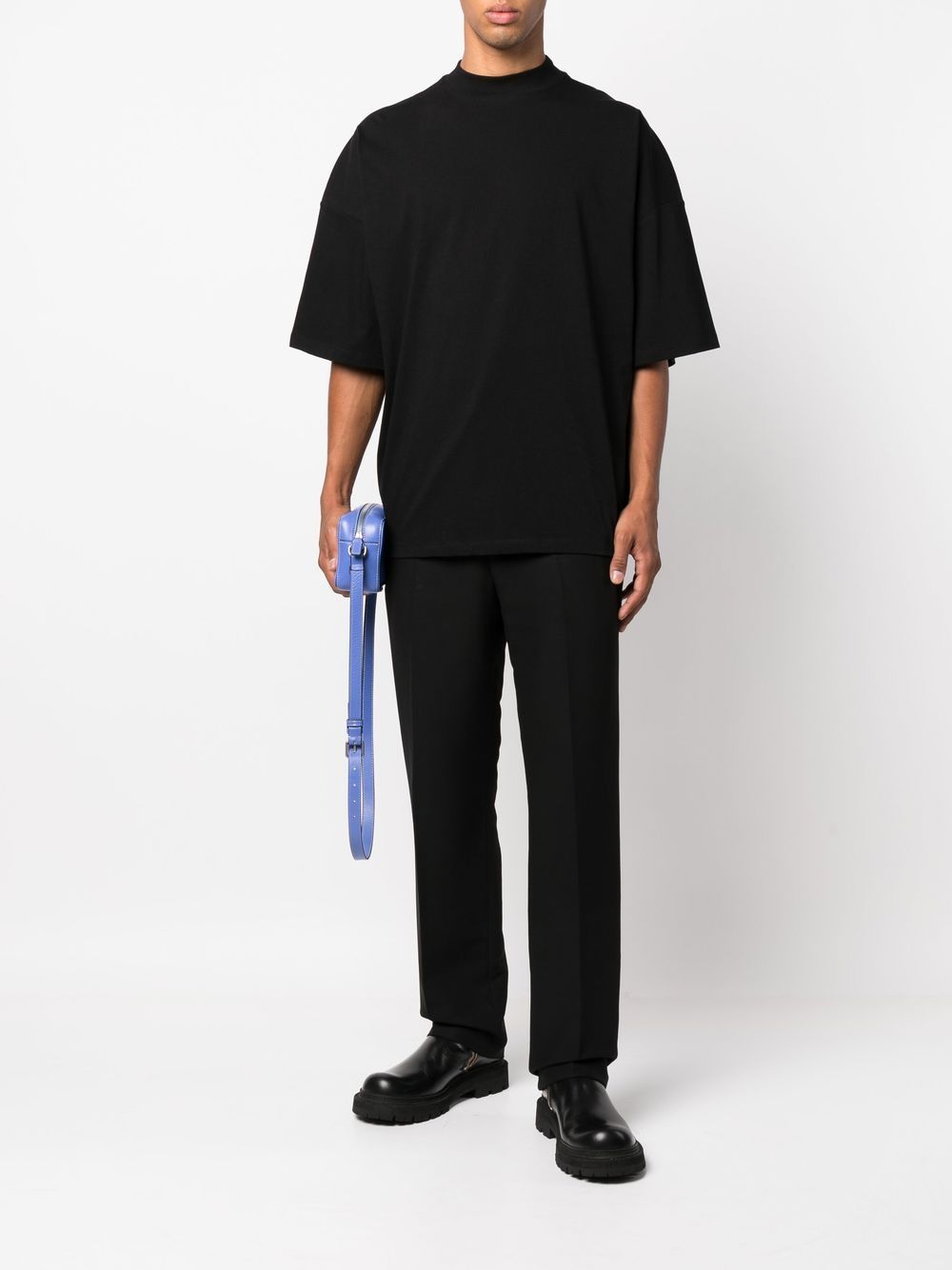 Jil Sander short-sleeved Cotton T-shirt Black Maison-Kitsune Men T-Shirts