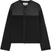 Maison-Kitsune Lightweight Jackets Men Jil Sander Fleece Wool Jacket Black