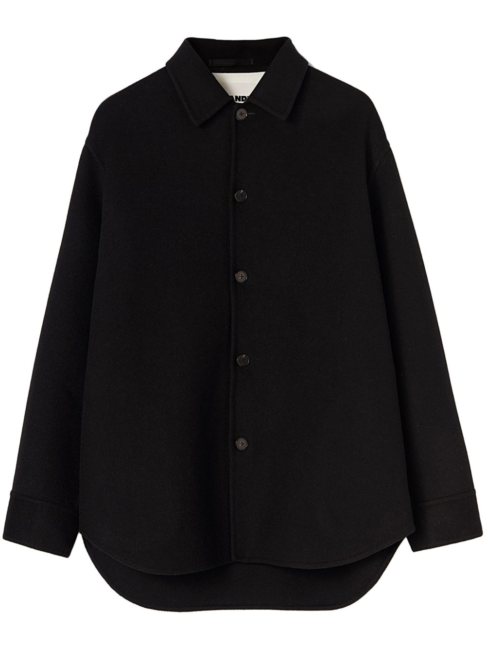 Jil Sander long-sleeve Cashmere Shirt Black Maison-Kitsune Men Shirts