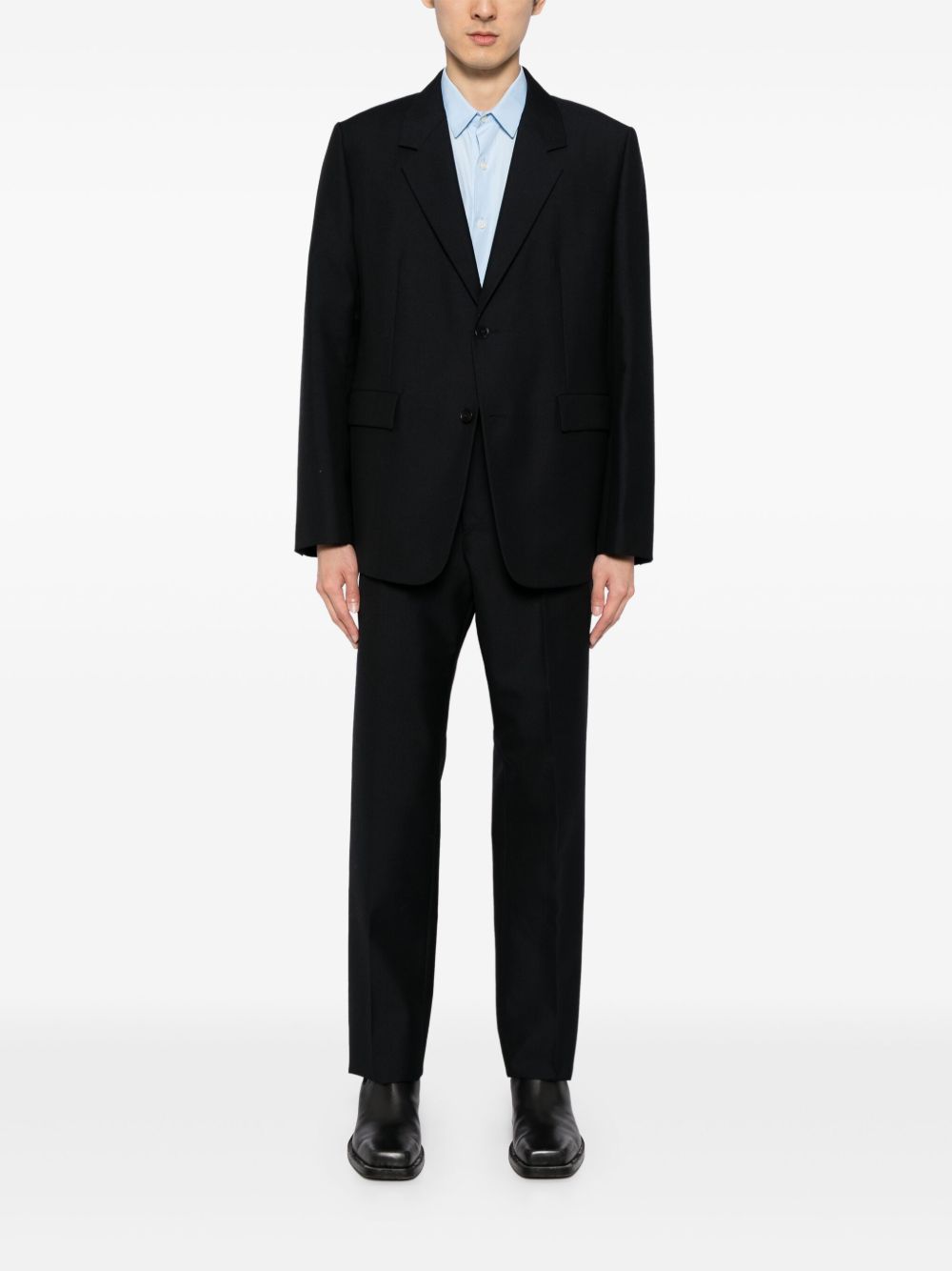 Maison-Kitsune Jil Sander single-breasted Relaxed Fit Tailored Suit Blue Men Single Breasted Suits