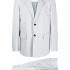 Jil Sander straight-leg single-breasted Suit Grey Men Single Breasted Suits Maison-Kitsune