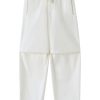 Maison-Kitsune Jil Sander panelled-design tapered-leg Trousers White Men Tapered Pants