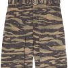 Jil Sander camouflage-print Shorts Brown Men Bermuda Shorts Maison-Kitsune