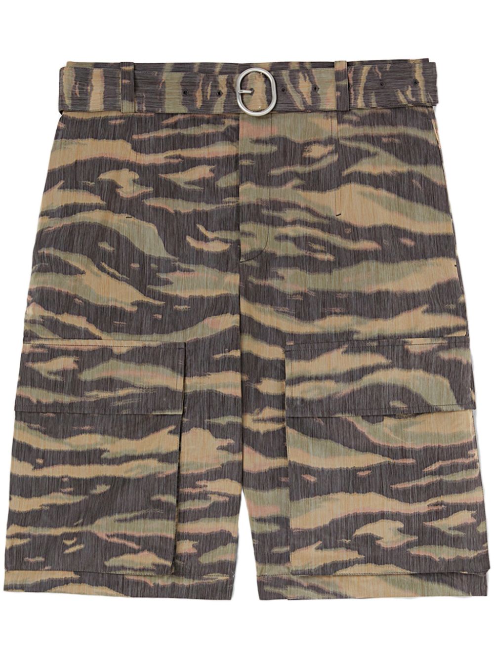Jil Sander camouflage-print Shorts Brown Men Bermuda Shorts Maison-Kitsune