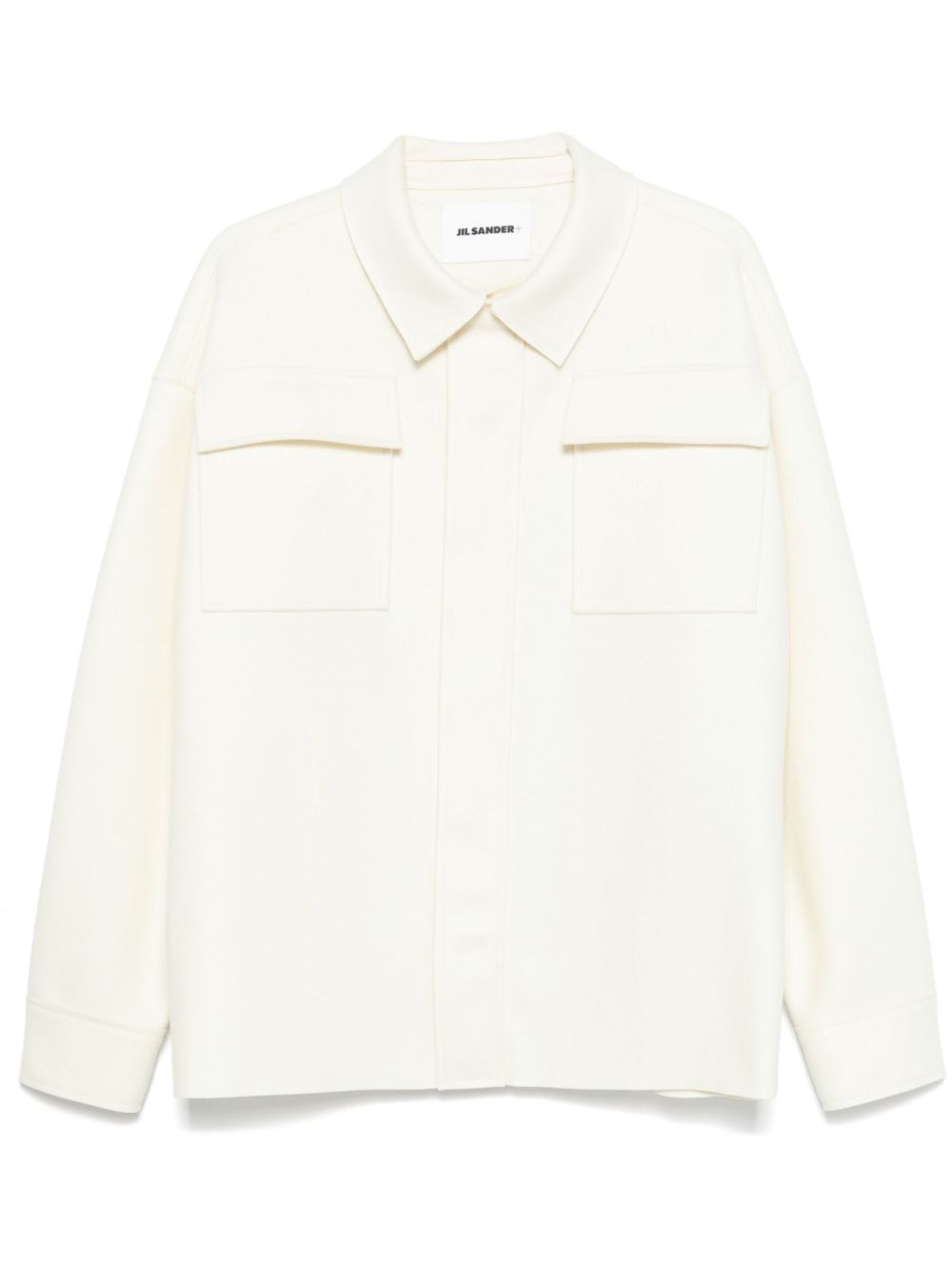 Maison-Kitsune Shirts Men Jil Sander Felted Shirt Neutrals