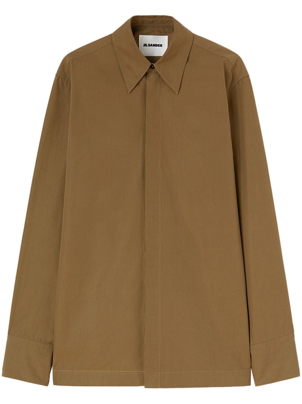 Maison-Kitsune Jil Sander Cotton Shirt Green Men Shirts