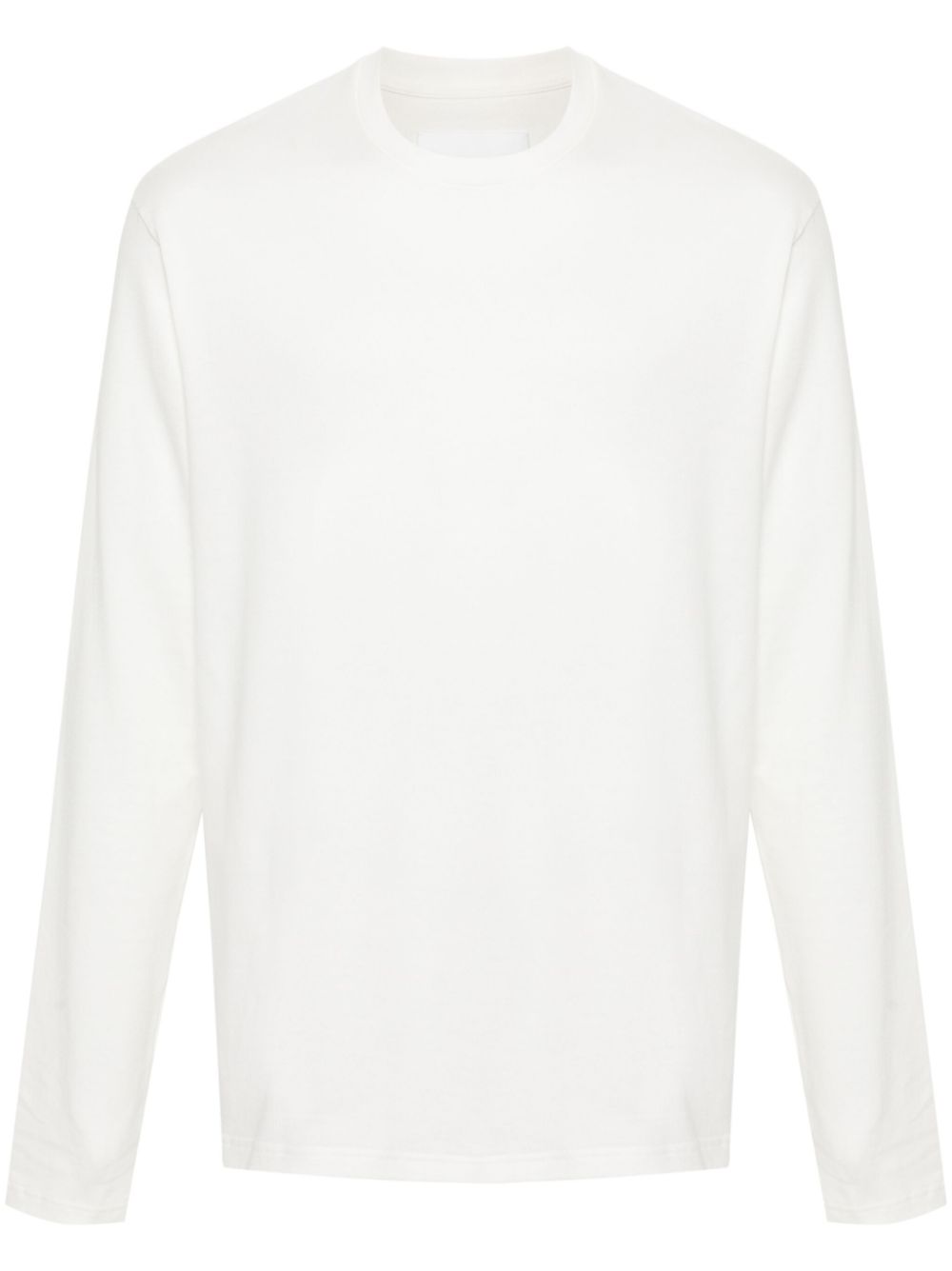 Maison-Kitsune Jil Sander long-sleeve Cotton T-shirt White Men T-Shirts