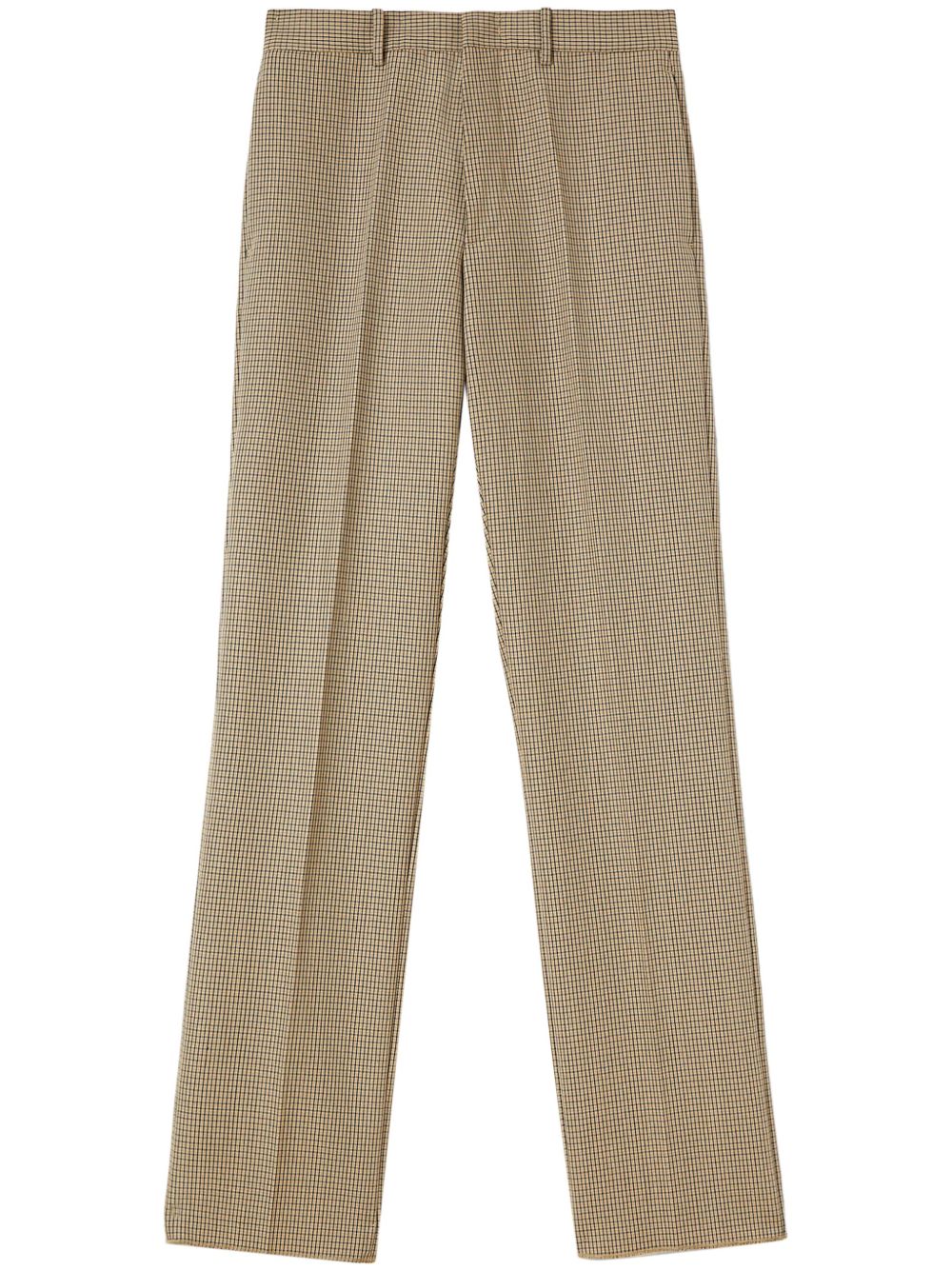 Jil Sander check-pattern straight-leg Trousers Neutrals Men Regular-Fit & Straight Leg Pants Maison-Kitsune