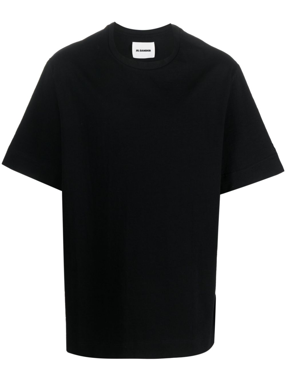 Jil Sander crew-neck Cotton T-shirt Black Maison-Kitsune Men T-Shirts