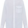 Jil Sander flap-pocket Shirt White Maison-Kitsune Men Shirts