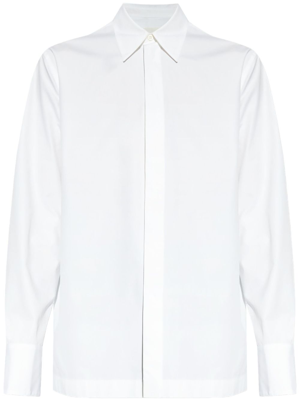 Maison-Kitsune Shirts Men Jil Sander Cotton Shirt White