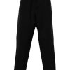 Maison-Kitsune Jil Sander elasticated-waist Trousers Black Men Tapered Pants