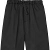 Maison-Kitsune Bermuda Shorts Men Jil Sander drawstring-waist Shorts Black