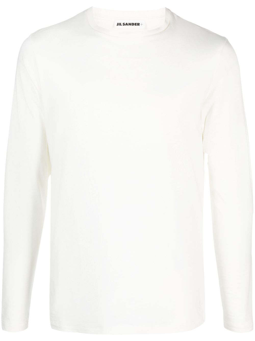 Men T-Shirts Maison-Kitsune Jil Sander logo-embroidered T-shirt Neutrals