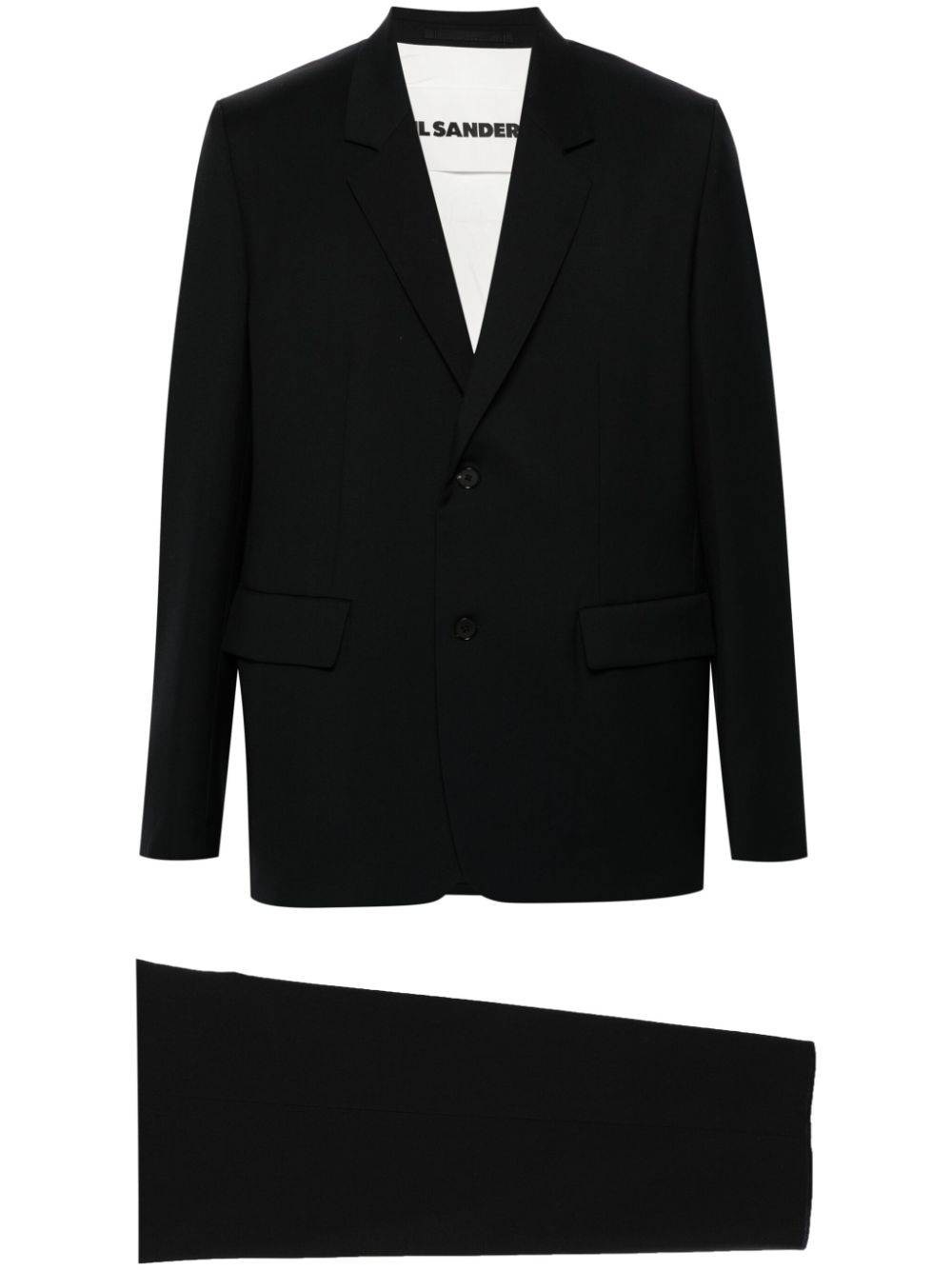 Men Single Breasted Suits Maison-Kitsune Jil Sander Wool single-breasted Suit Blue
