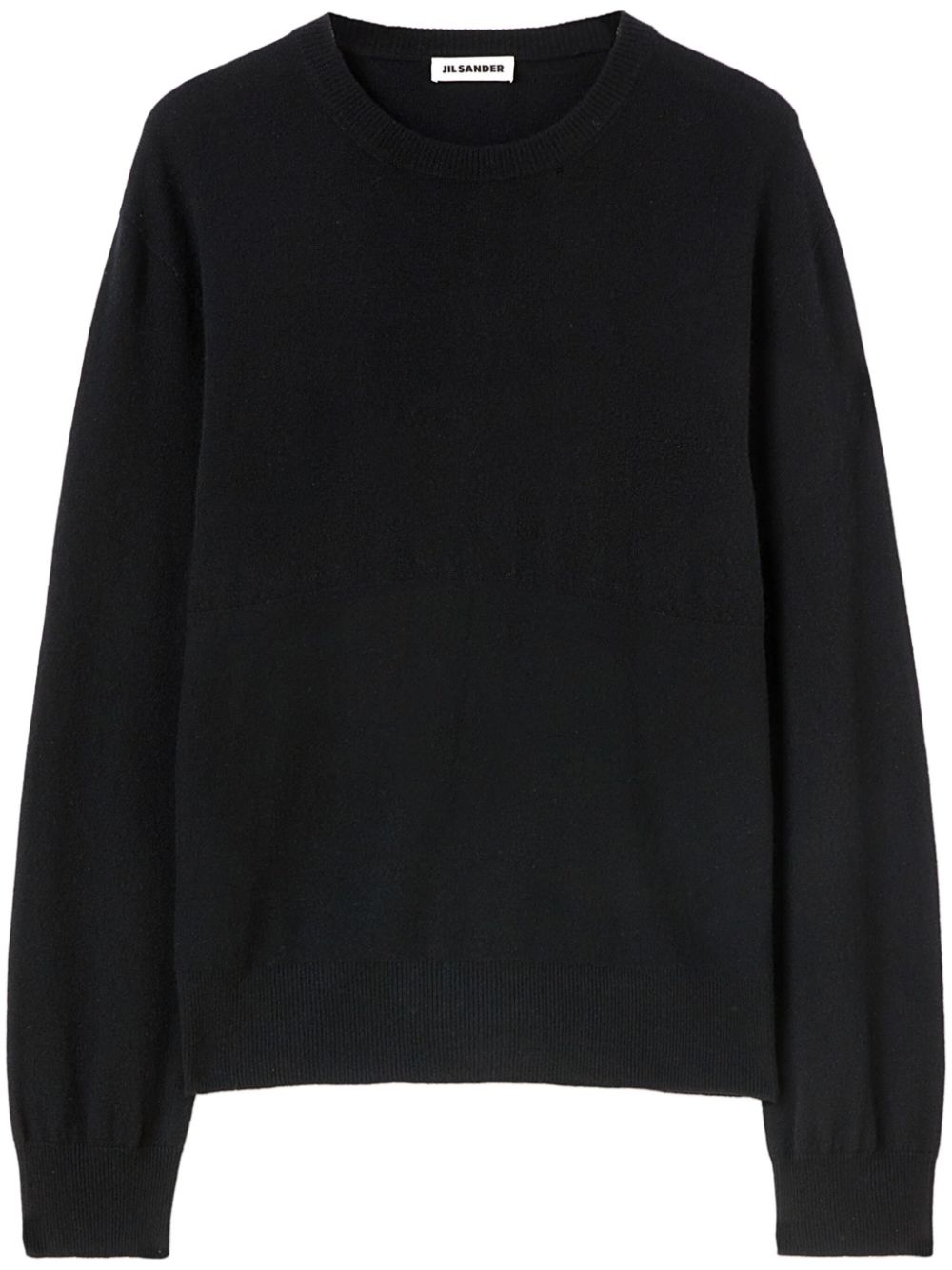Men Knitted Sweaters Maison-Kitsune Jil Sander round-neck Cashmere Jumper Black