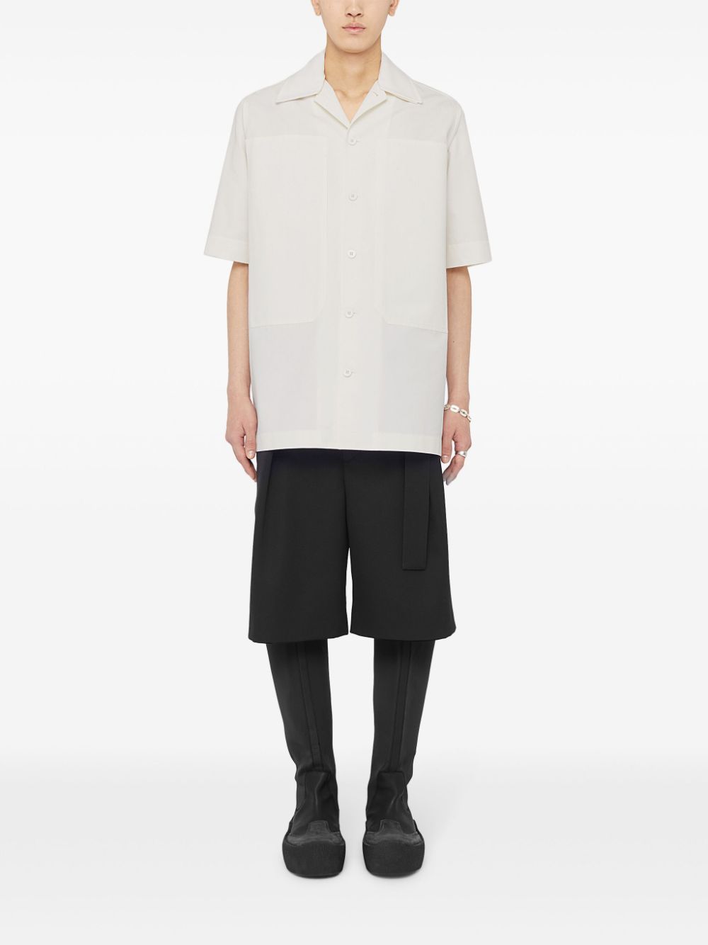 Jil Sander Layered button-up Shirt White Men Shirts Maison-Kitsune