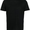 Maison-Kitsune T-Shirts Men Jil Sander Plain Cotton T-shirt Black