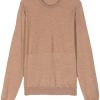 Jil Sander crew-neck Sweater Brown Men Knitted Sweaters Maison-Kitsune