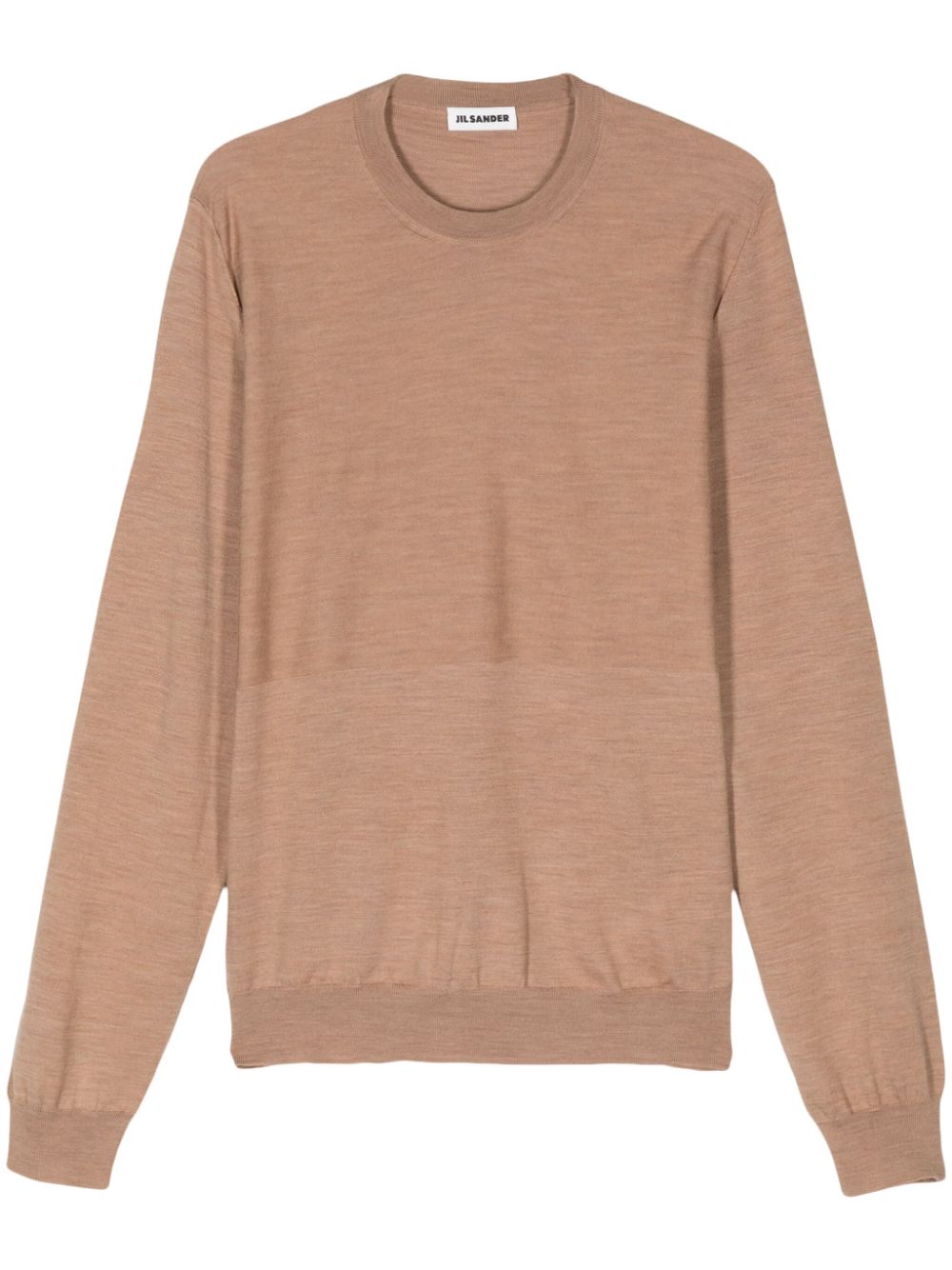 Jil Sander crew-neck Sweater Brown Men Knitted Sweaters Maison-Kitsune