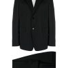 Jil Sander slim-fit single-breasted Suit Black Men Single Breasted Suits Maison-Kitsune
