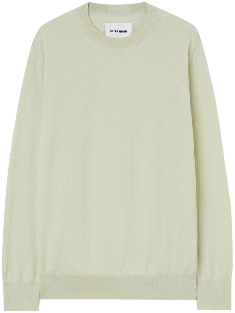 Jil Sander crew-neck Wool Jumper Green Men Knitted Sweaters Maison-Kitsune