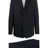 Jil Sander single-breasted Wool Suit Blue Maison-Kitsune Men Single Breasted Suits
