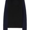 Maison-Kitsune Jil Sander crew-neck Jumper Blue Men Knitted Sweaters