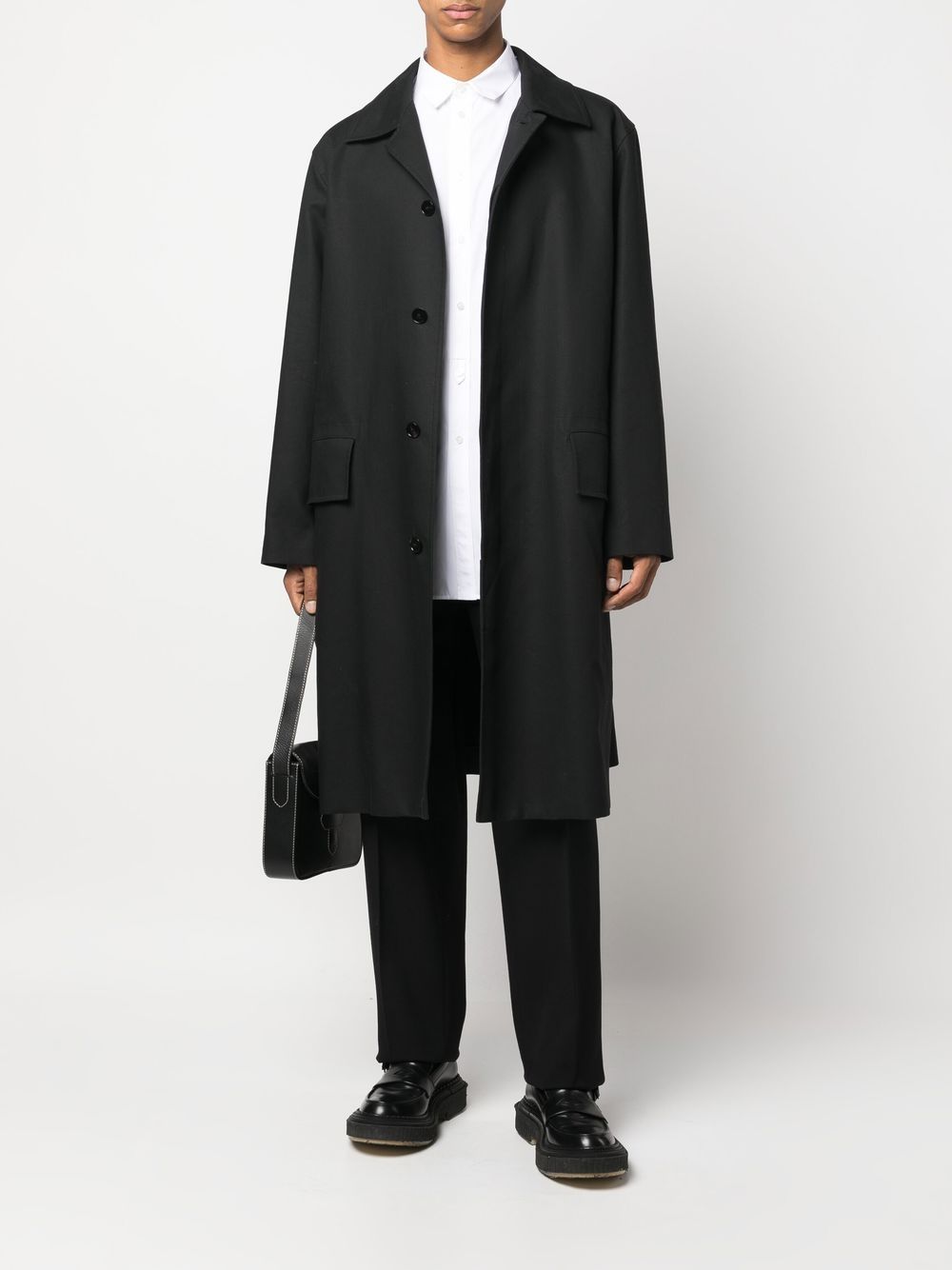 Maison-Kitsune Jil Sander long-sleeve Cotton Shirt White Men Shirts