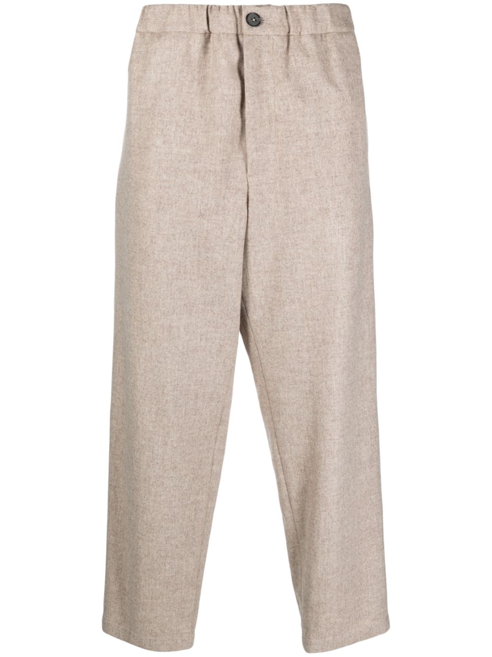 Maison-Kitsune Jil Sander straight-leg Cotton Trousers Neutrals Men Regular-Fit & Straight Leg Pants