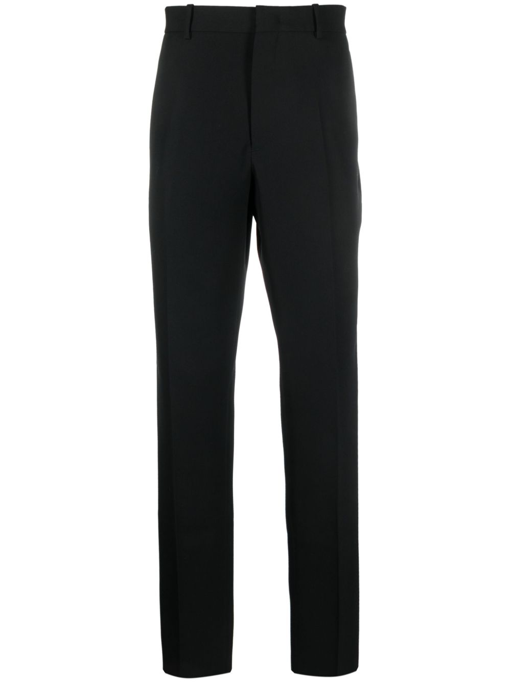 Maison-Kitsune Jil Sander pressed-crease Wool Trousers Black Men Regular-Fit & Straight Leg Pants