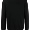 Maison-Kitsune Jil Sander Wool crew-neck Jumper Black Men Knitted Sweaters