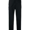 Maison-Kitsune Jil Sander tailored-cut Cotton Trousers Blue Men Tailored Pants