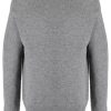 Maison-Kitsune Sweatshirts Men Jil Sander Seamless Cashmere Sweatshirt Grey