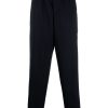 Jil Sander elasticated-waistband Tapered Trousers Blue Maison-Kitsune Men Tapered Pants
