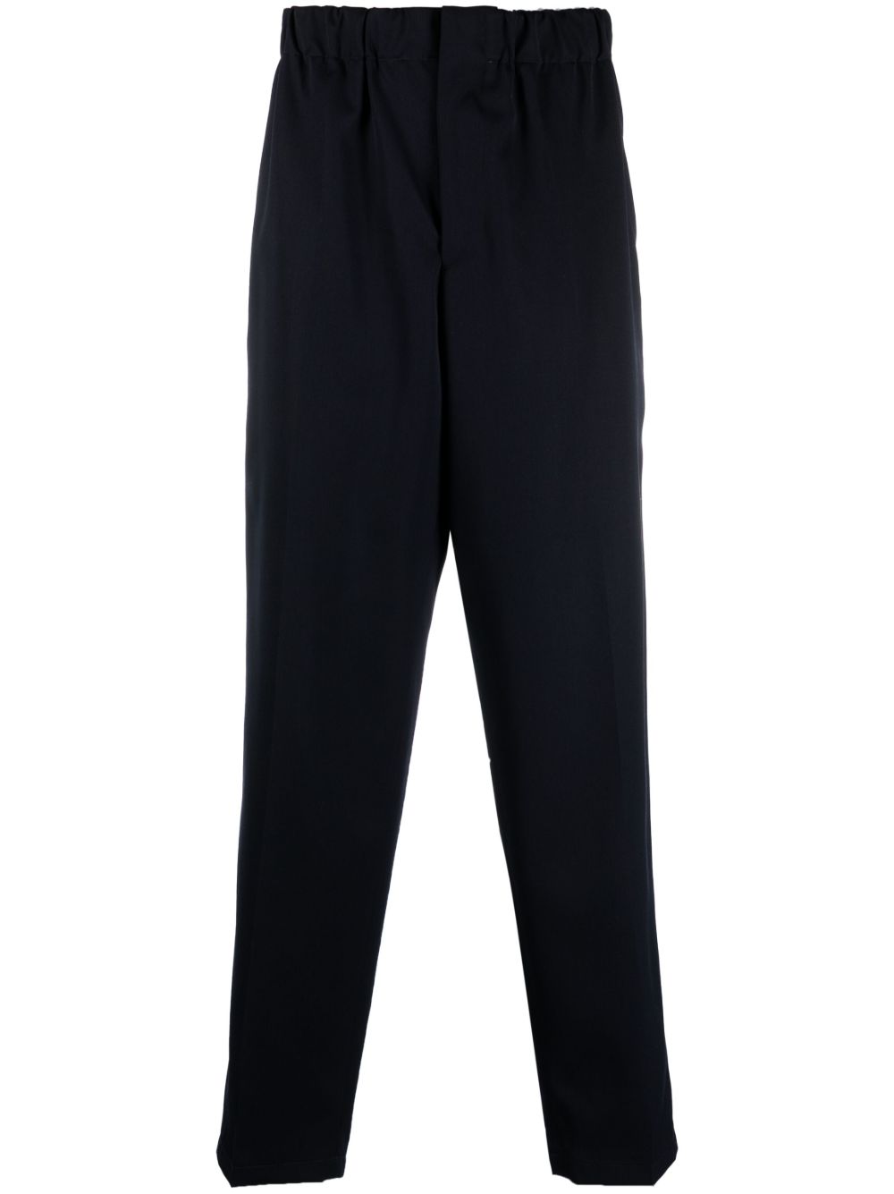 Jil Sander elasticated-waistband Tapered Trousers Blue Maison-Kitsune Men Tapered Pants