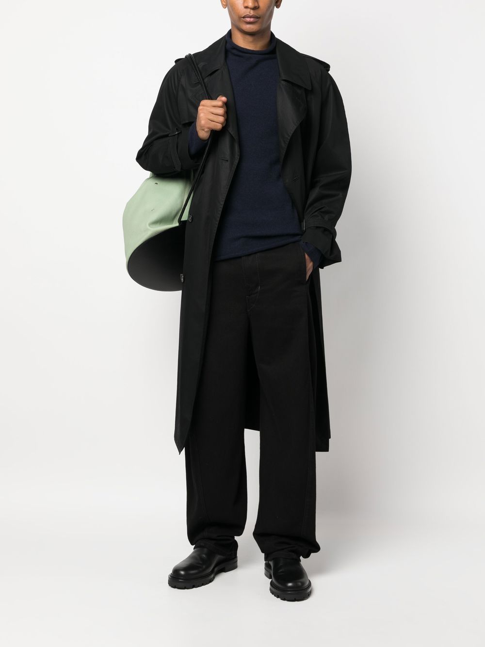 Men Knitted Sweaters Maison-Kitsune Jil Sander cashmere-knit roll-neck Jumper Blue