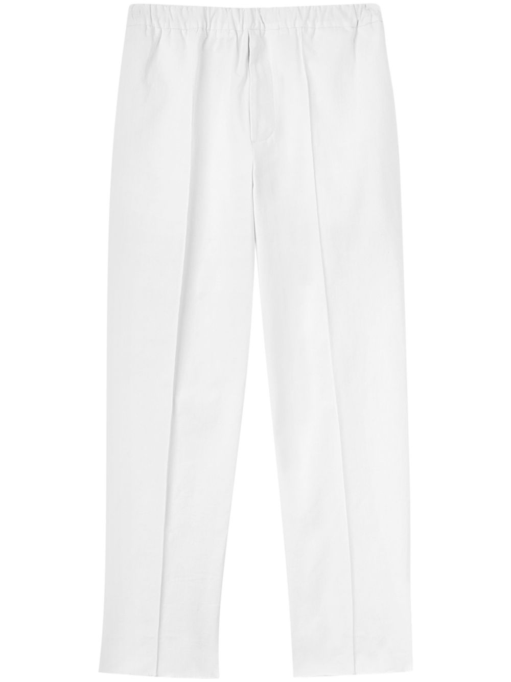 Jil Sander elasticated-waist Tapered Trousers White Men Tapered Pants Maison-Kitsune