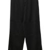 Men Loose Fit Pants Maison-Kitsune Jil Sander Twill Trousers Black
