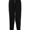 Maison-Kitsune Jil Sander zip-fastening Wool Tapered Trousers Black Men Tapered Pants