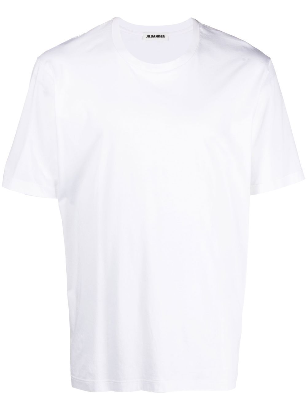 Men T-Shirts Maison-Kitsune Jil Sander short-sleeve Cotton T-shirt White