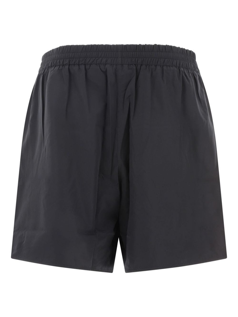 Jil Sander elasticated-waist logo-print Shorts Black Men Bermuda Shorts Maison-Kitsune