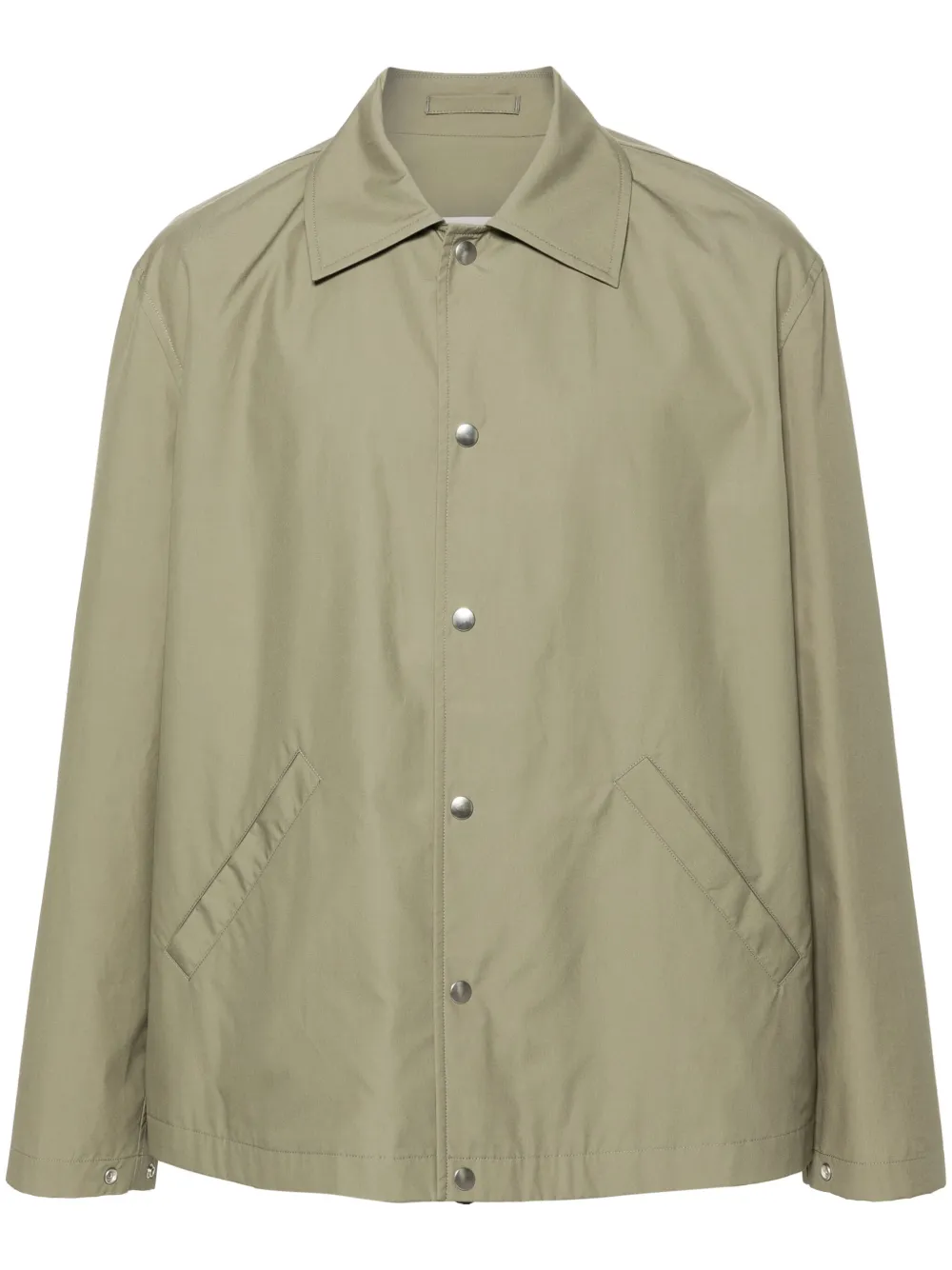 Jil Sander logo-print Jacket Green Men Lightweight Jackets Maison-Kitsune