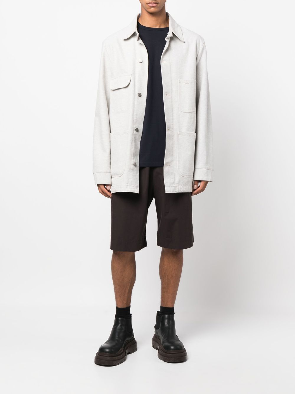 Jil Sander crew-neck Fitted T-shirt Blue Men T-Shirts Maison-Kitsune