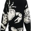 Men Knitted Sweaters Maison-Kitsune Jil Sander intarsia-knit Jumper Black