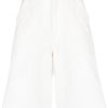 Maison-Kitsune Bermuda Shorts Men Jil Sander high-waisted A-line Bermuda Shorts White