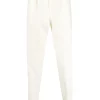 Maison-Kitsune Jil Sander elasticated-waistband Wool Track Pants Neutrals Men Sweatpants